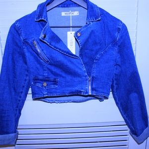 MEBON Cropped Jean Jacket